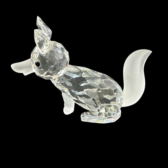 Swarovski Crystal Minis Fox Figurine Miniature Vintage 1980s Made in Austria - Picture 2 of 7